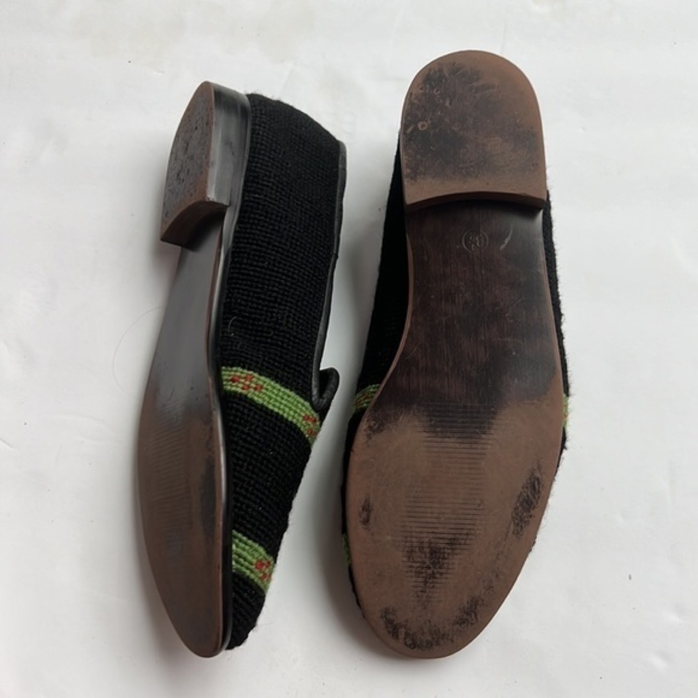 BY PAIGE needlepoint alligator đ slip on loafer shoes in size 8.5 - Picture 15 of 16